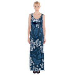 Pattern Flower Nature Thigh Split Maxi Dress by Bedest