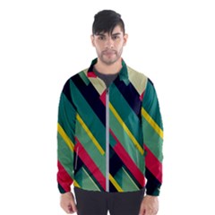 Abstract Geometric Design Pattern Men s Windbreaker by Bedest