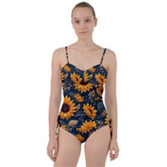 Flower Pattern Spring Sweetheart Tankini Set by Bedest