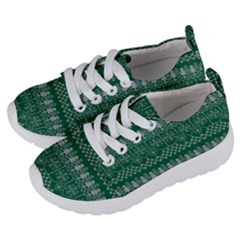 Christmas Knit Digital Kids  Lightweight Sports Shoes by Mariart
