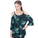 Foliage Flutter Sleeve T-Shirt  View1