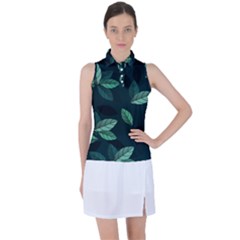 Foliage Women s Sleeveless Polo T-Shirt