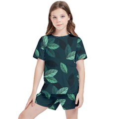 Foliage Kids  T-Shirt And Sports Shorts Set