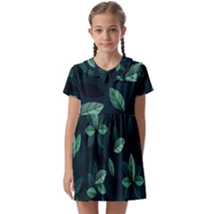 Foliage Kids  Asymmetric Collar Dress