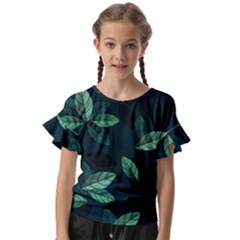 Foliage Kids  Cut Out Flutter Sleeves