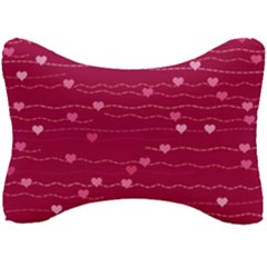 Hearts Valentine Love Background Seat Head Rest Cushion by Proyonanggan