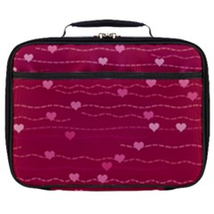 Hearts Valentine Love Background Full Print Lunch Bag by Proyonanggan