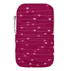 Hearts Valentine Love Background Waist Pouch (large) by Proyonanggan