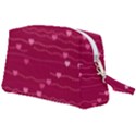 Hearts Valentine Love Background Wristlet Pouch Bag (Large) View2