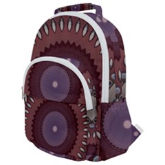 Art Pattern Design Rounded Multi Pocket Backpack by Proyonanggan