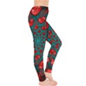 Fractal Red Spiral Abstract Art Everyday Leggings  View4