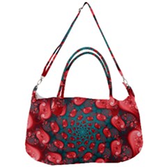 Fractal Red Spiral Abstract Art Removable Strap Handbag by Proyonanggan