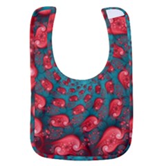 Fractal Red Spiral Abstract Art Baby Bib by Proyonanggan