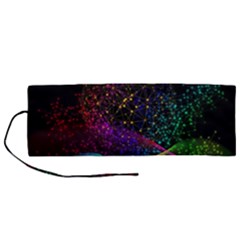 Particles Waves Line Multicoloured Roll Up Canvas Pencil Holder (m) by Proyonanggan