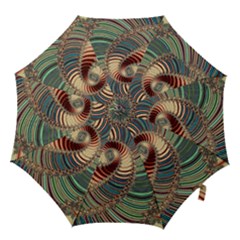 Fractal Strange Unknown Abstract Hook Handle Umbrellas (medium)