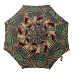 Fractal Strange Unknown Abstract Hook Handle Umbrellas (small)