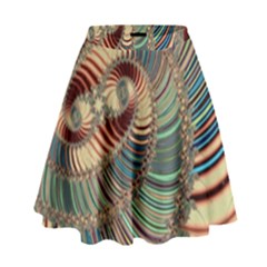 Fractal Strange Unknown Abstract High Waist Skirt