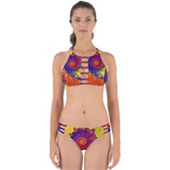 Fractal Spiral Bright Colors Perfectly Cut Out Bikini Set by Proyonanggan