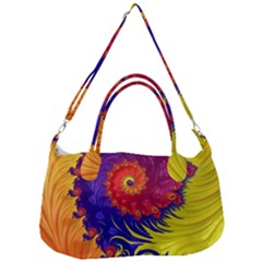 Fractal Spiral Bright Colors Removable Strap Handbag by Proyonanggan