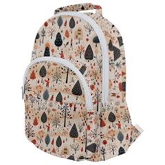 Pattern Seamless Rounded Multi Pocket Backpack by Proyonanggan