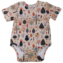 Pattern Seamless Baby Short Sleeve Bodysuit by Proyonanggan