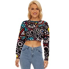 Multicolored Abstract Painting Colorful Lightweight Long Sleeve Sweatshirt by Grandong