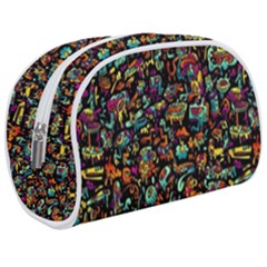 Multicolored Doodle Abstract Colorful Multi Colored Make Up Case (Medium)