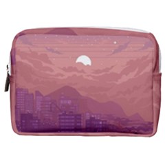 Aesthetic Pixel Art Landscape Make Up Pouch (medium)