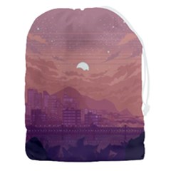 Aesthetic Pixel Art Landscape Drawstring Pouch (3xl) by Sarkoni