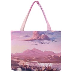 Aesthetic Landscape Vintage Cartoon Mini Tote Bag