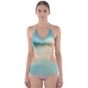 Anime Landscape Cut-Out One Piece Swimsuit View1