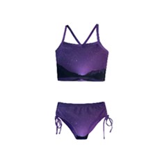 Dark Purple Aesthetic Landscape Girls  Tankini Swimsuit