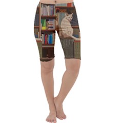 Library Aesthetic Cropped Leggings 