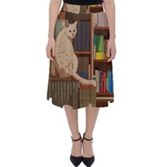 Library Aesthetic Classic Midi Skirt