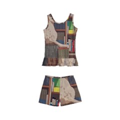 Library Aesthetic Kids  Boyleg Swimsuit