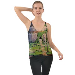 Painting Scenery Chiffon Cami