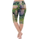 Painting Scenery Lightweight Velour Cropped Yoga Leggings View4