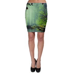 Trees Forest Artwork Nature Beautiful Landscape Bodycon Skirt