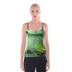 Trees Forest Artwork Nature Beautiful Landscape Spaghetti Strap Top