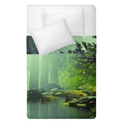 Trees Forest Artwork Nature Beautiful Landscape Duvet Cover Double Side (single Size)