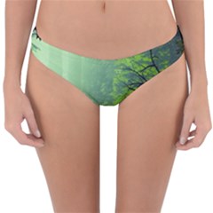 Trees Forest Artwork Nature Beautiful Landscape Reversible Hipster Bikini Bottoms