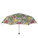 Leaves Foliage Batik Seamless Folding Umbrellas View3