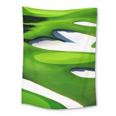 Golf Course Par Green Medium Tapestry