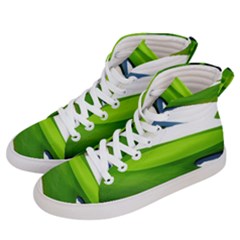 Golf Course Par Green Men s Hi-top Skate Sneakers by Sarkoni