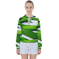 Golf Course Par Green Women s Tie Up Sweat by Sarkoni