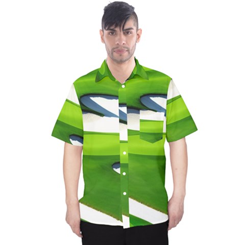 Golf Course Par Green Men s Hawaii Shirt by Sarkoni