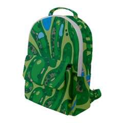 Golf Course Par Golf Course Green Flap Pocket Backpack (large)