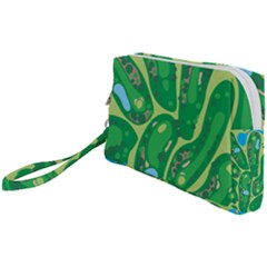 Golf Course Par Golf Course Green Wristlet Pouch Bag (small) by Sarkoni