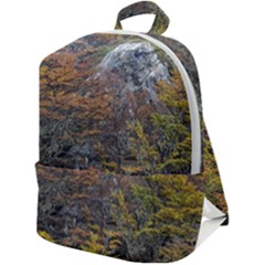 Wilderness Palette, Tierra Del Fuego Forest Landscape, Argentina Zip Up Backpack by dflcprintsclothing