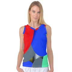 Abstract Circles, Art, Colorful, Colors, Desenho, Modern Women s Basketball Tank Top by nateshop